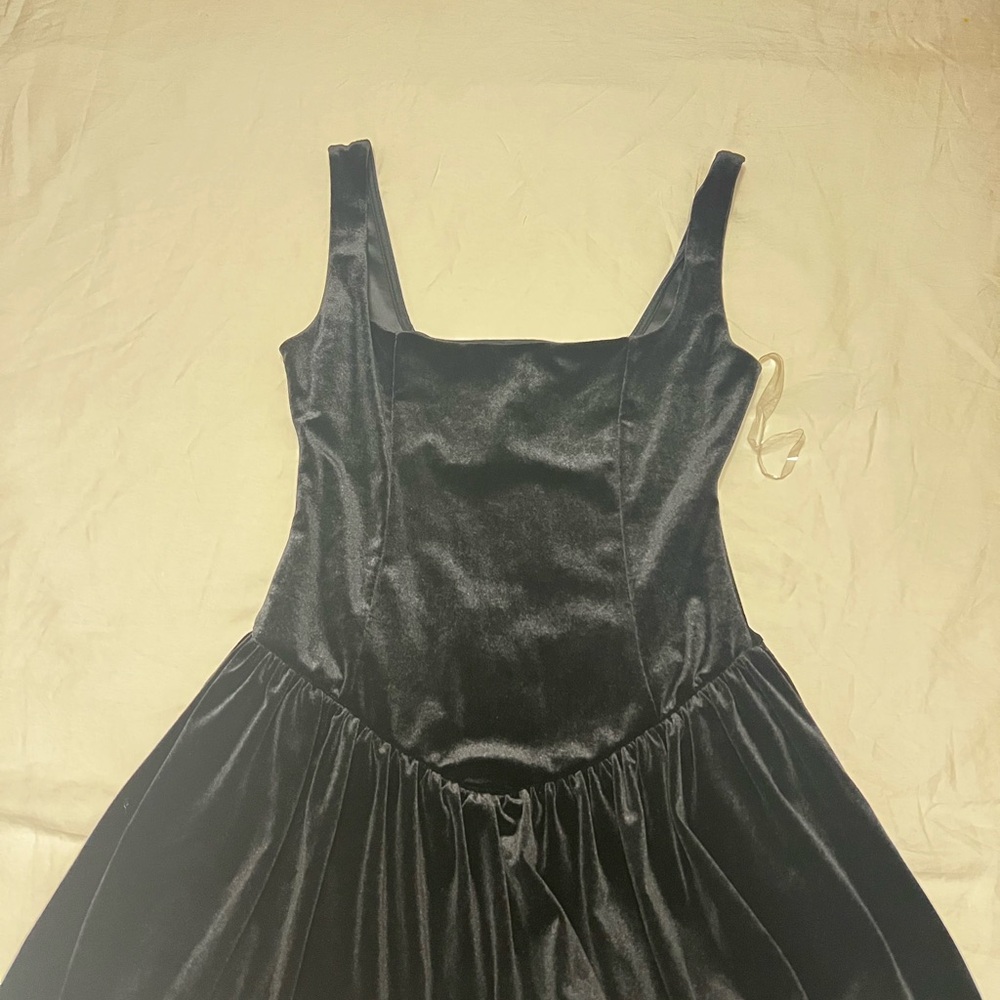 Windsor Black Velvet Mini Dress